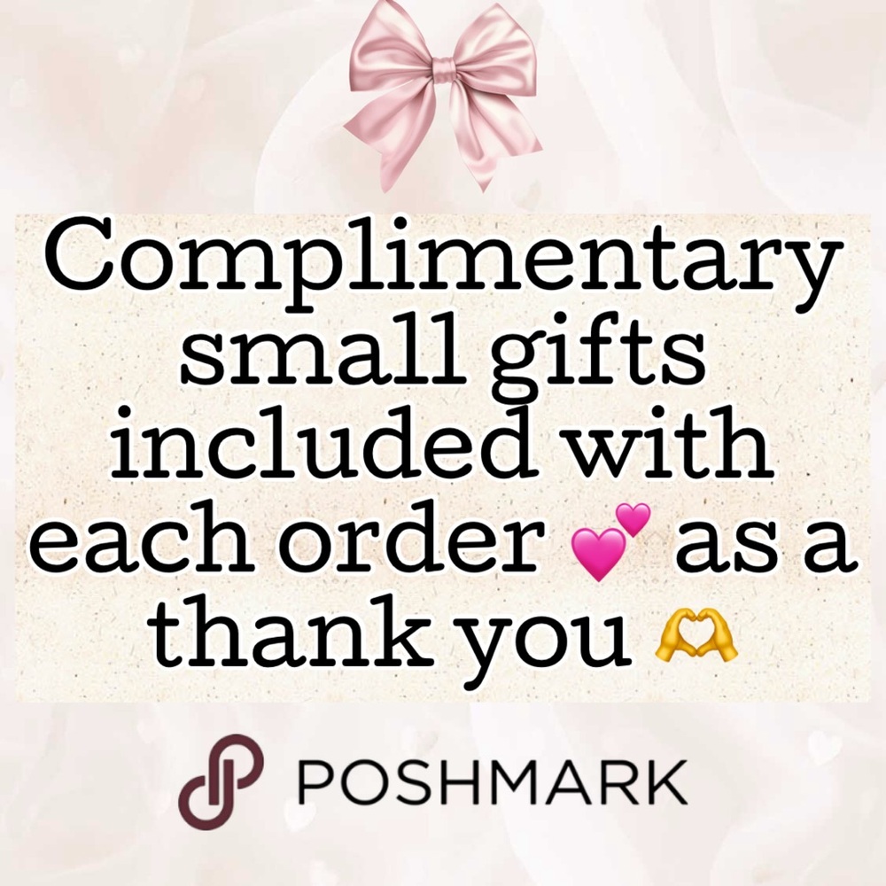 As a thank you to my buyers, I include small gifts with each purchase. 💗